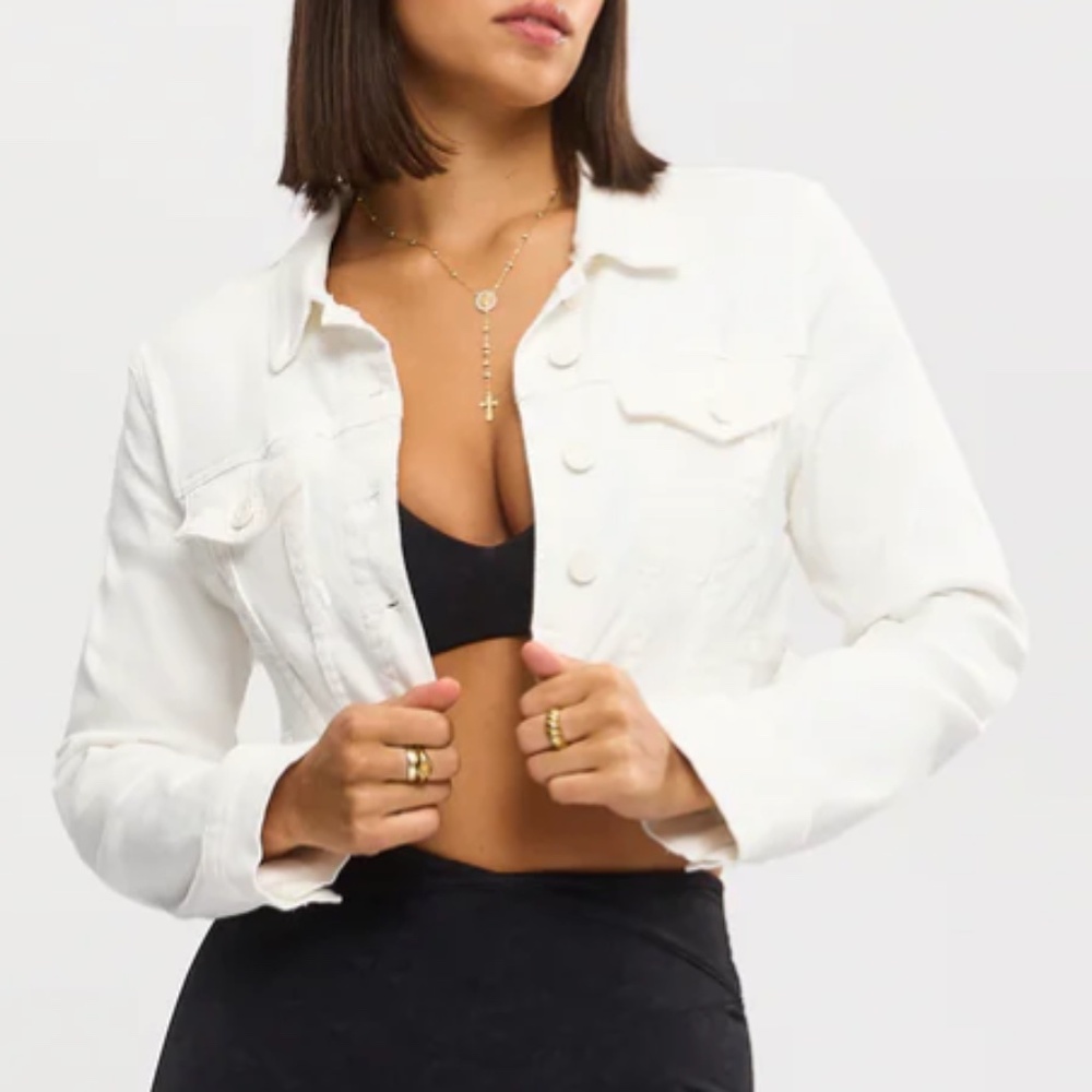 Buffbunny - Desire White Denim Jacket